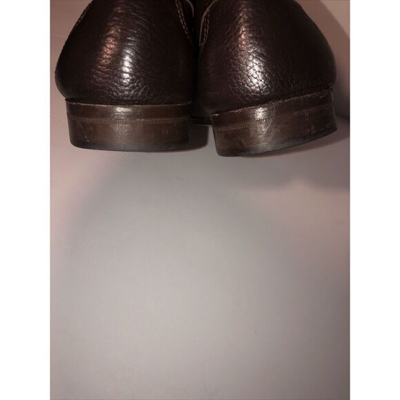 Sandrino By Sandro Moscoloni Placido Leather Penny Loafers 10.5D Shoes Brown - Picture 9 of 16